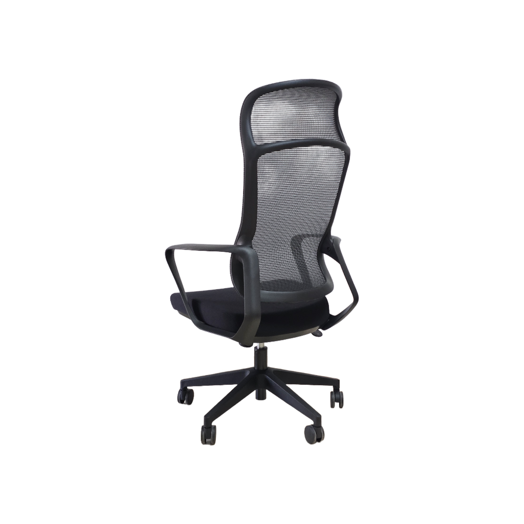 SILLON EJECUTIVO ONDA (F26) - MESH NEGRO - TELA NEGRO 