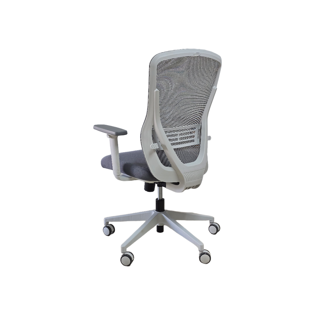 SILLON SEMI EJECUTIVO NEO (F10) - ESTRUCTURA GRIS-  MESH GRIS - TELA GRIS 