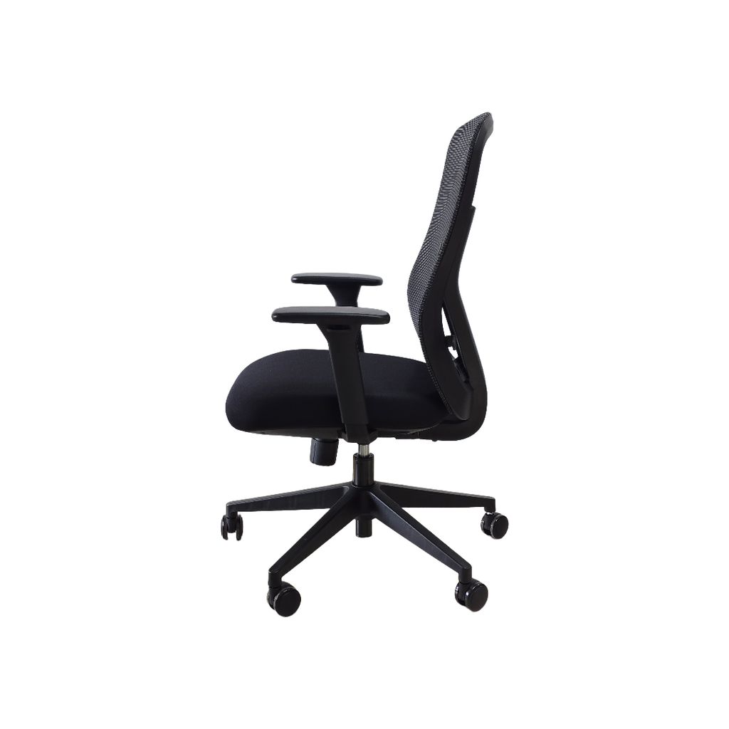 SILLON SEMI EJECUTIVO NEO (F10) - MESH NEGRO - TELA NEGRO 