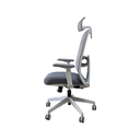 SILLON EJECUTIVO AXIS (F28) GRIS CLARO - MESH GRIS - TELA GRIS 