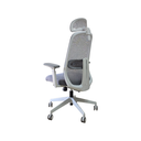 SILLON EJECUTIVO AXIS (F28) GRIS CLARO - MESH GRIS - TELA GRIS 