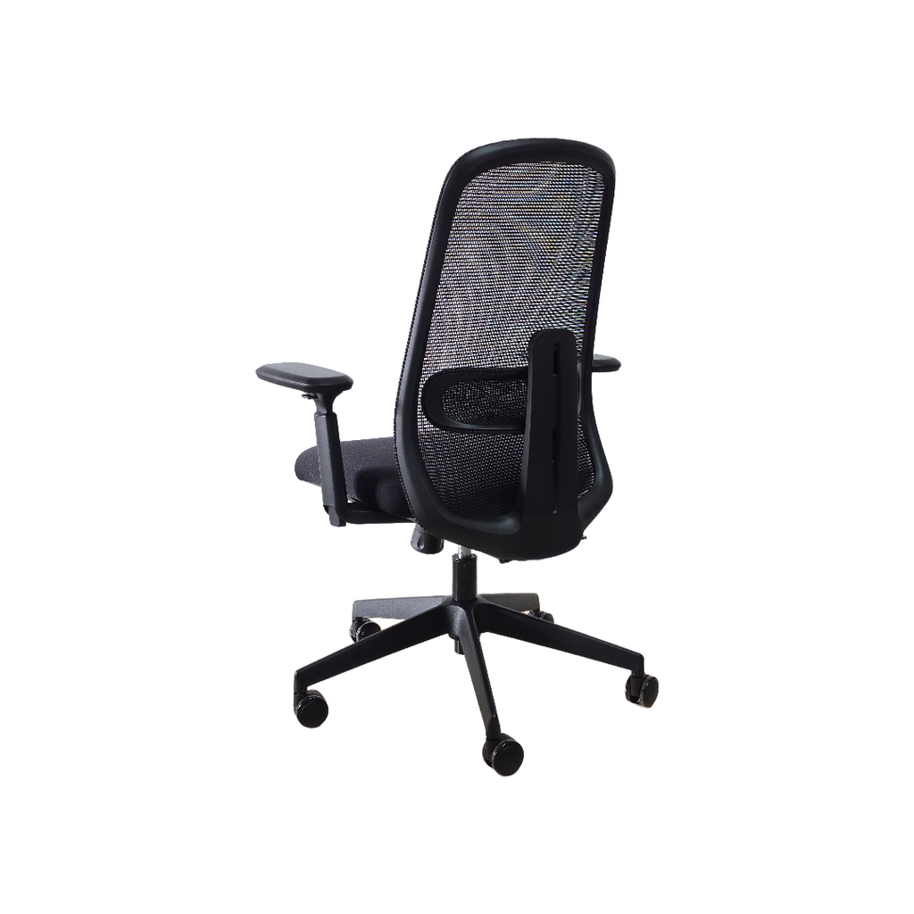 SILLON SEMI EJECUTIVO AXIS (F28) - MESH NEGRO - TELA NEGRO 