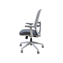 SILLON SEMI EJECUTIVO AXIS (F28) GRIS CLARO - MESH GRIS - TELA GRIS 