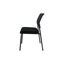 SILLA DE VISITA FLEX (D12) - MESH NEGRO - TELA NEGRA