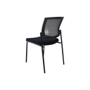 SILLA DE VISITA FLEX (D12) - MESH NEGRO - TELA NEGRA