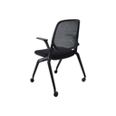 SILLA MULTIUSO CAP(D20) - MESH NEGRO - TELA NEGRA 