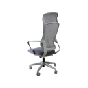SILLON EJECUTIVO ONDA (F26) GRIS CLARO - MESH GRIS - TELA GRIS  