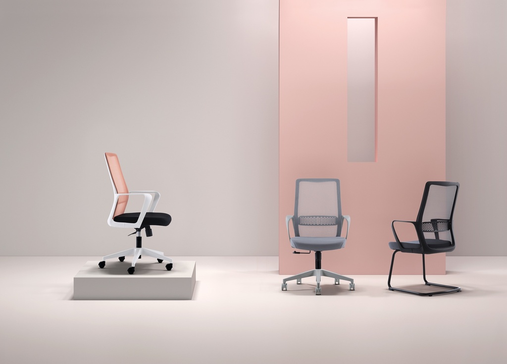 BUTACA EJECUTIVA SEED (F16) - NEGRO - MESH NEGRO - TELA NEGRA