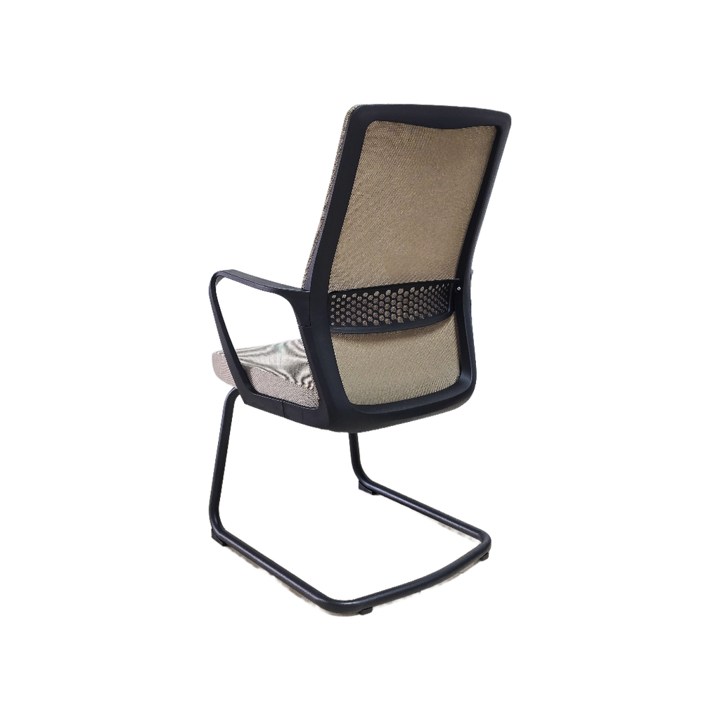 BUTACA EJECUTIVA SEED (F16) - NEGRO - MESH BEIGE - TELA BEIGE