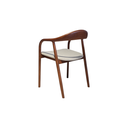 SILLA, MADERA, COLOR NOGAL (BEECH 18), TELA: GRIS CLARO (SD659-14), MEYCY HOME