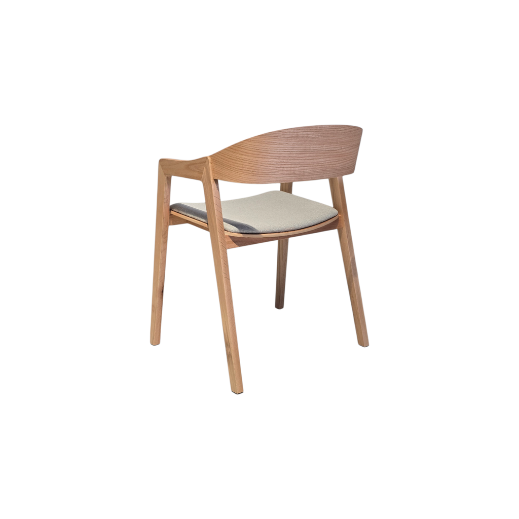 SILLA, MADERA, CEDRO NATURAL, TELA: GRIS CLARO (SD659-14), MEYCY HOME