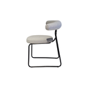 SILLA, METAL, COLOR NEGRO, TELA: GRIS OSCURO (SD659-15), MEYCY HOME