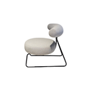 SILLA, METAL, COLOR NEGRO, TELA: GRIS OSCURO (SD659-15), MEYCY HOME