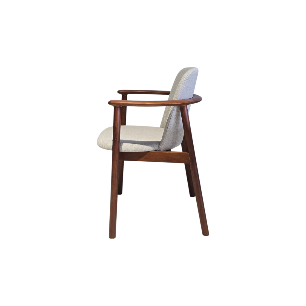 SILLA, MADERA, COLOR NOGAL (BEECH 18), TELA: GRIS CLARO (SD659-14), MEYCY HOME