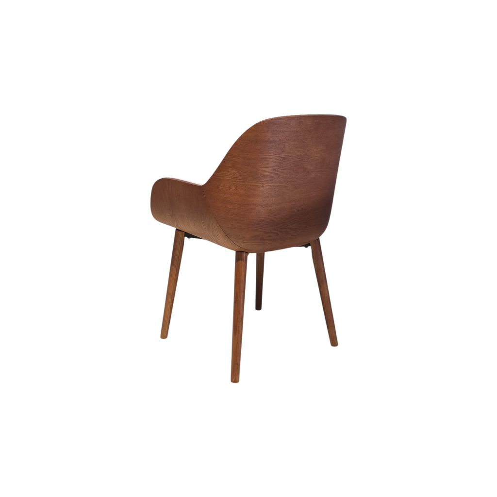 SILLA, MADERA, COLOR NOGAL (ASH 08), TELA: GRIS CLARO (SD659-14), MEYCY HOME