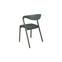 SILLA, MADERA, METAL, PLÁSTICO, COLOR VERDE, MEYCY HOME