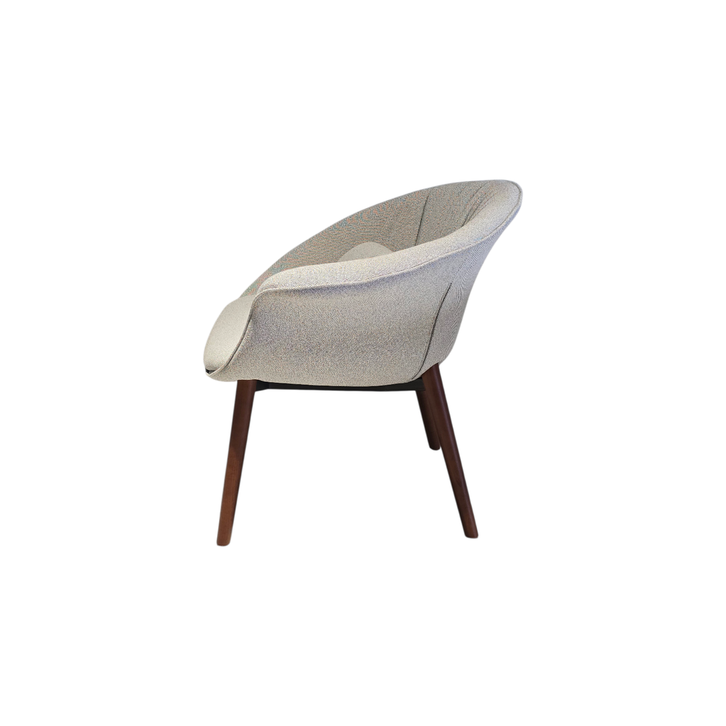 SILLA, MADERA, COLOR NOGAL (BEECH 18), TELA: GRIS OSCURO (SD659-15), MEYCY HOME