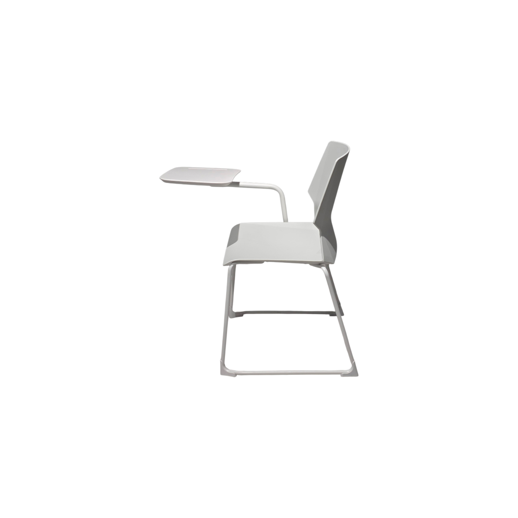 SILLA MOD. STUD 588 - Plástico Blanco - pieza pupitre derecho- bandeja porta lápiz 