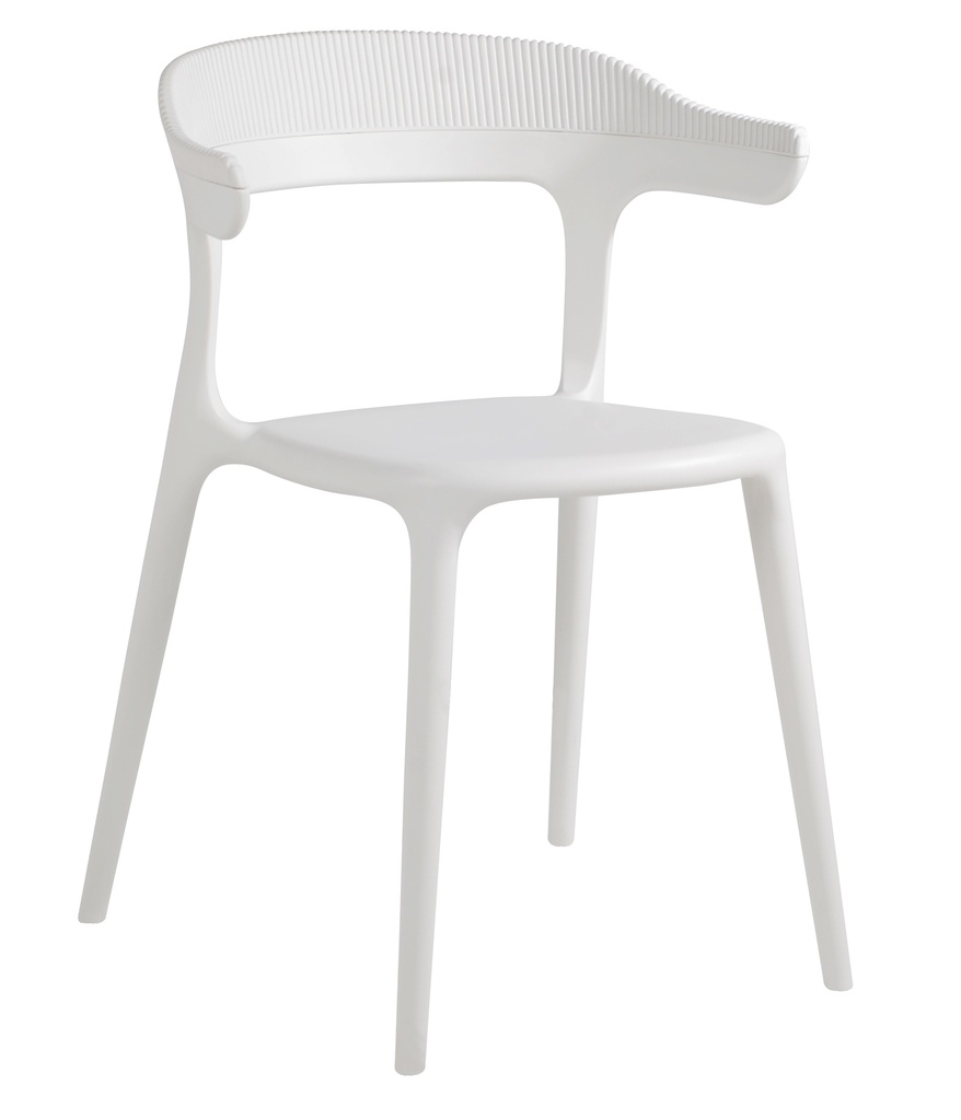 SILLA LUNA STRIPE BLANCA