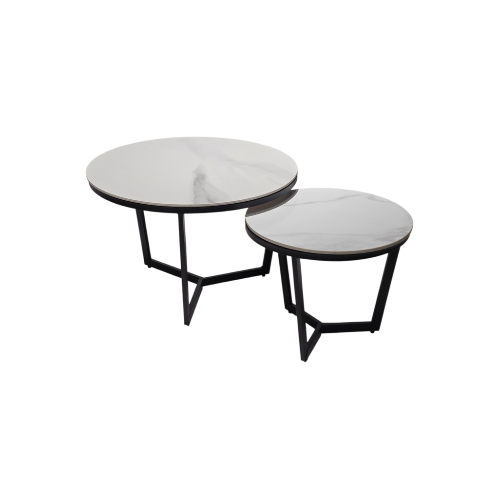 MESA DE CENTRO MOD. 626 BLANCO - NEGRO