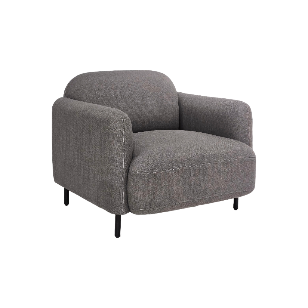 BUTACA MOD. CONVEX (531) - TELA GRIS GRAFITO(M09)- MEDIDAS: 32"X33"X31"