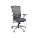 SILLON SEMI EJECUTIVO NEO (F10) - ESTRUCTURA GRIS-  MESH GRIS - TELA GRIS 