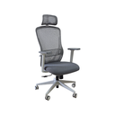 SILLON EJECUTIVO NEO (F10) - ESTRUCTURA GRIS-  MESH GRIS - TELA GRIS  
