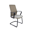 BUTACA EJECUTIVA SEED (F16) - NEGRO - MESH BEIGE - TELA BEIGE