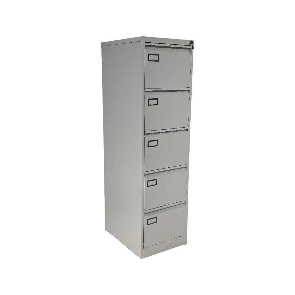 PRAKTIK: VERTICAL 5 GAVETAS GRIS ALUMINIO