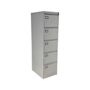 PRAKTIK: VERTICAL 5 GAVETAS GRIS ALUMINIO