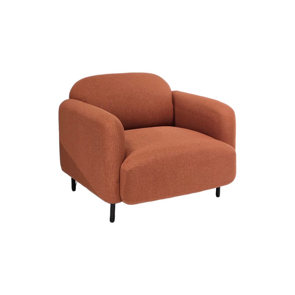 BUTACA MOD. CONVEX (531) - TELA NARANJA(ZB07)- MEDIDAS: 32"X33"X31" 