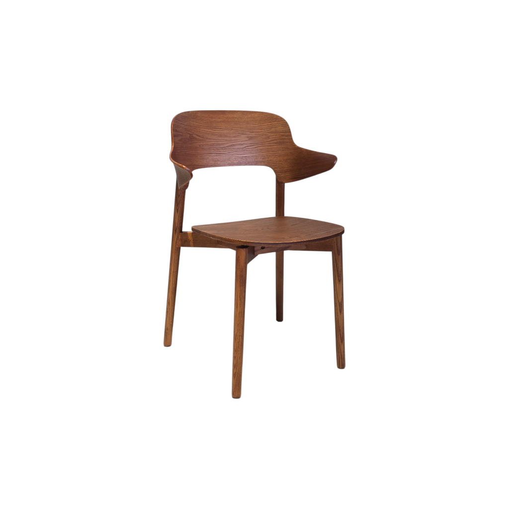 SILLA, MADERA, COLOR NOGAL (ASH 08), MEYCY HOME