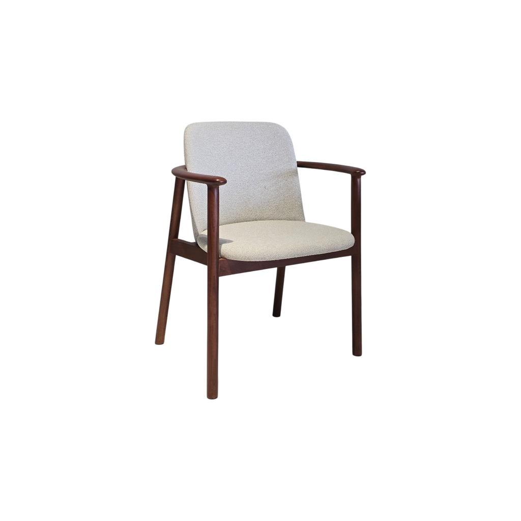 SILLA, MADERA, COLOR NOGAL (BEECH 18), TELA: GRIS CLARO (SD659-14), MEYCY HOME