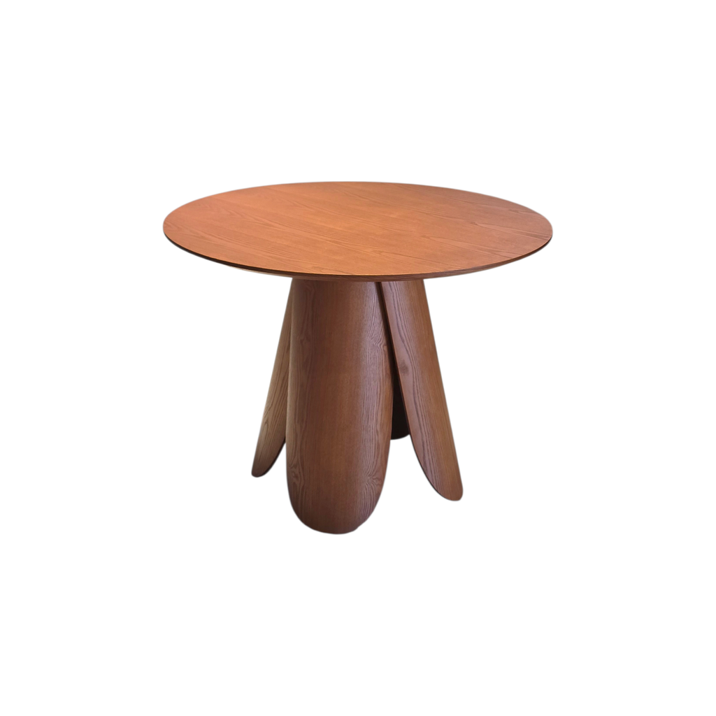 MESA, MADERA, COLOR NOGAL (ASH 08), DIÁMETRO 100 CM, MEYCY HOME