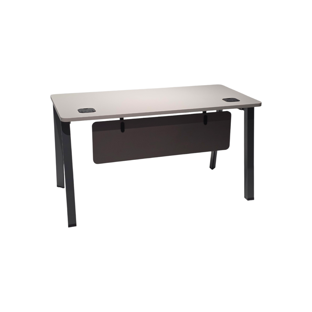 MESA ESCRITORIO MOD. ELEMENT UNO (SY-BT0212)- TOPE GRIS CLARO (GLACIER GREY)- PATAS GRIS GRAFITO -MEDIDAS: 28"X48"