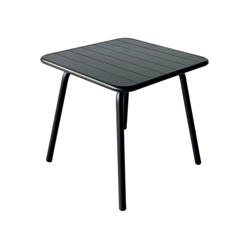 [MAPCN8080] MESA PORTO 80 * 80 CM- MESA DE ALUMINIO- COLOR NEGRA