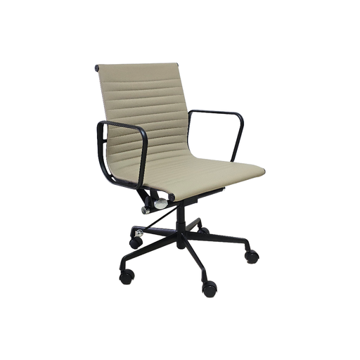 [SSEWEYPUMBEAN] WEY SEMI EJECUTIVO MARRON BEIGE PU COMPLETO - ALUMINIO NEGRO