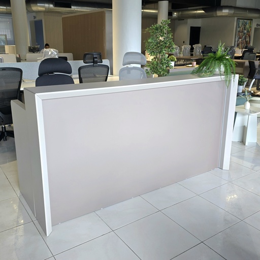 [CE2490GM] COUNTER DE RECEPCION MOD. ELEMENT  - 31"X80"  - GRIS + MARRON