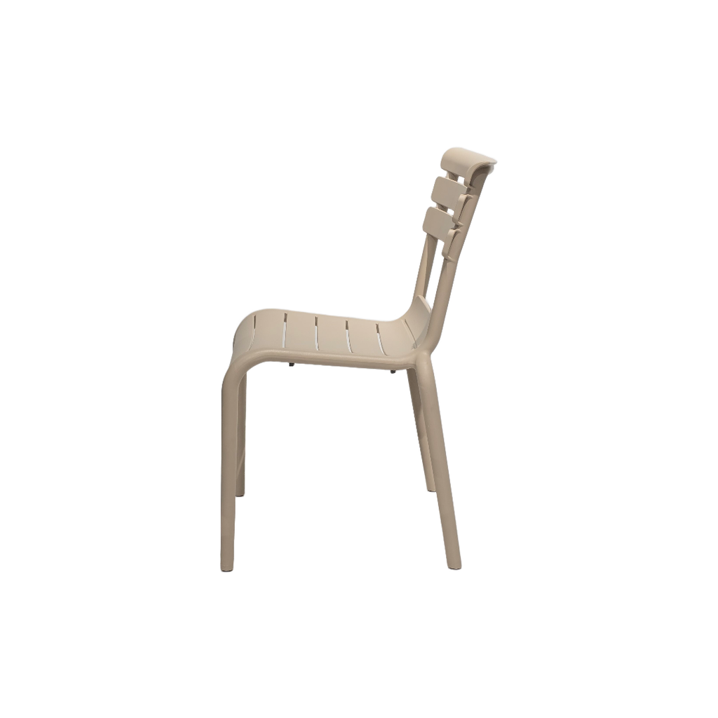 SILLA MOD. HERA - POLIPROPILENO- COLOR CREMA CLARO - SIN BRAZOS