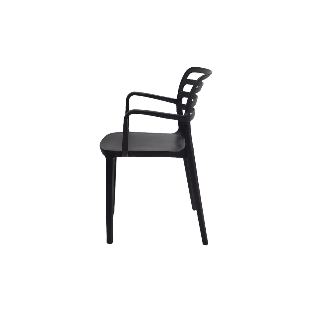 SILLA MOD.LAURA XL - POLIPROPILENO - COLOR NEGRO