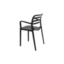 SILLA MOD.LAURA XL - POLIPROPILENO - COLOR NEGRO