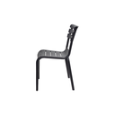 SILLA MOD. HERA - POLIPROPILENO- COLOR ANTRACITA (NEGRO) - SIN BRAZOS