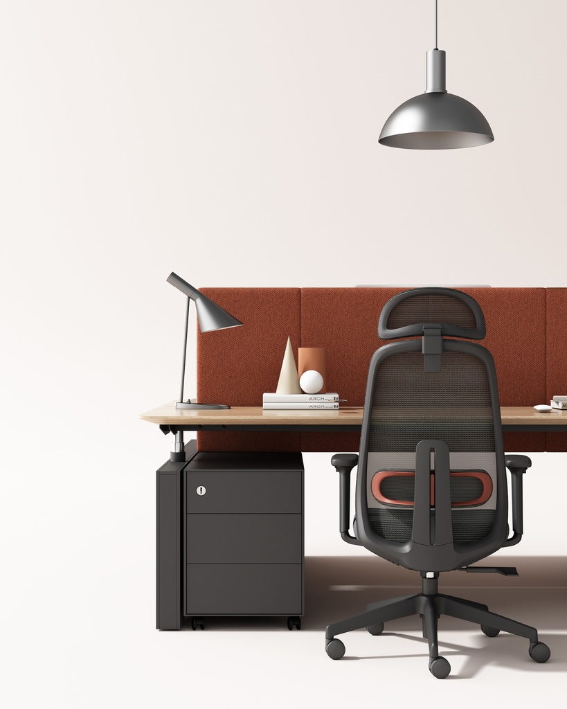 SILLON EJECUTIVO AXIS (F28) - MESH NEGRO - TELA NEGRO