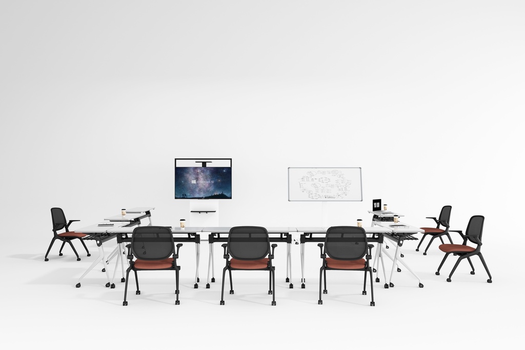 SILLA MULTIUSO CAP(D20) - MESH NEGRO - TELA NEGRA 