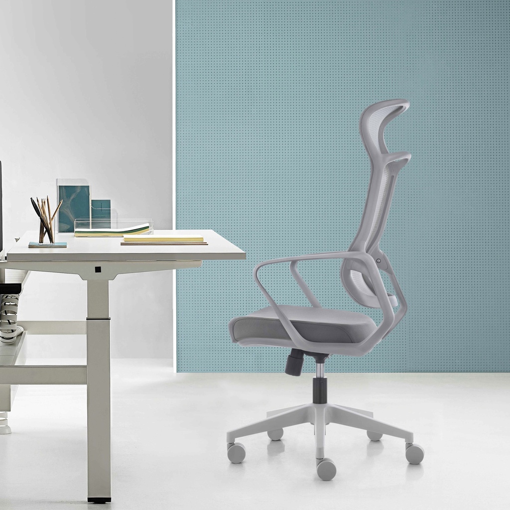 SILLON EJECUTIVO ONDA (F26) - MESH NEGRO - TELA NEGRO 