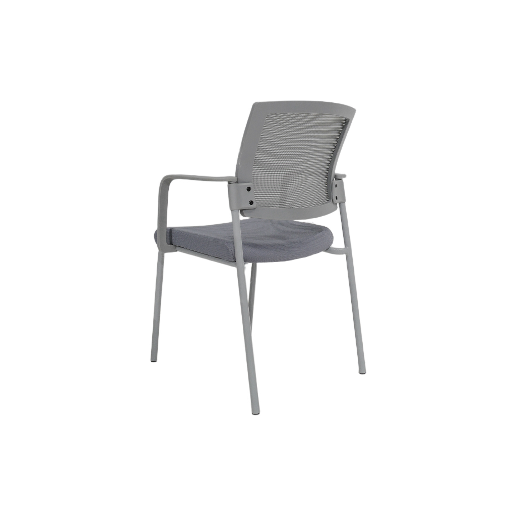 SILLA DE VISITA FLEX (D12) - MESH NEGRO - TELA NEGRA