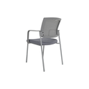 SILLA DE VISITA FLEX (D12) - MESH NEGRO - TELA NEGRA