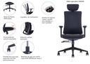 SILLON EJECUTIVO ORION (F13) -PU NEGRO