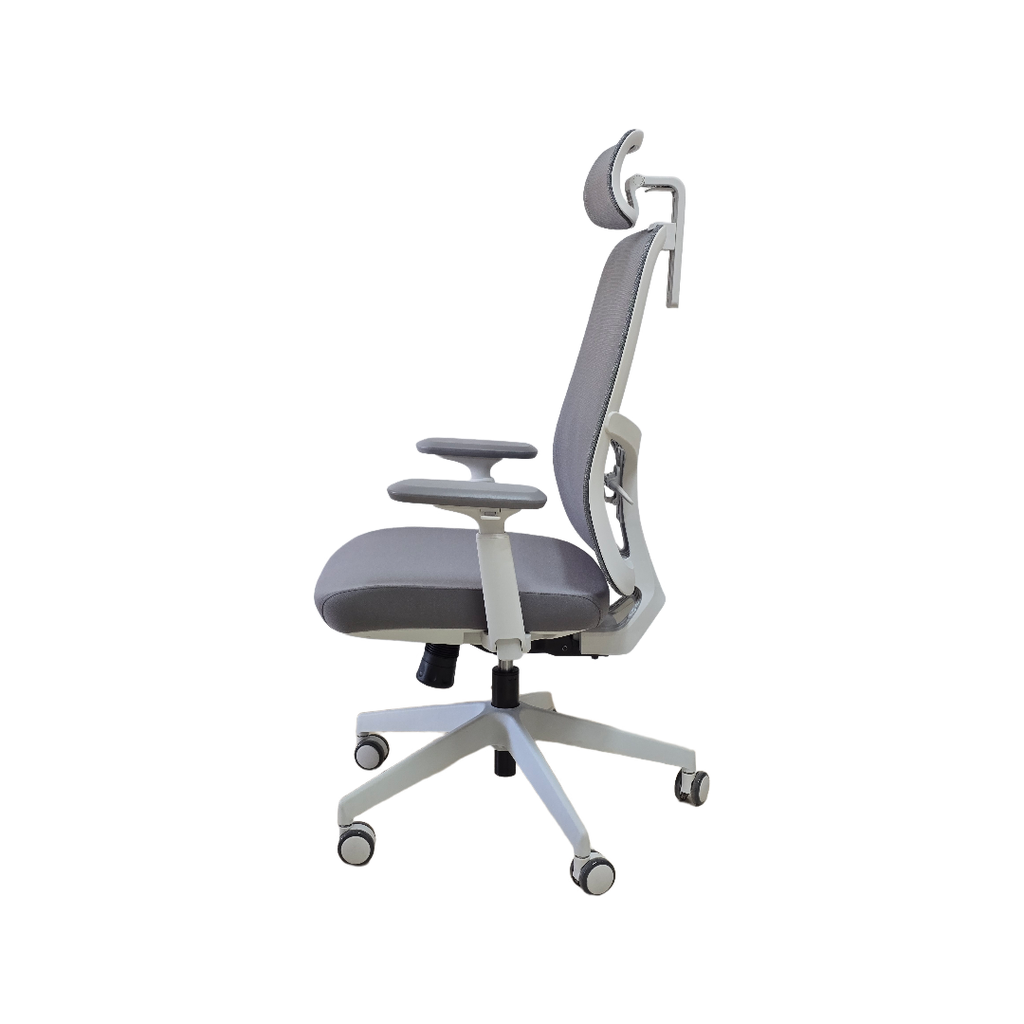 SILLON EJECUTIVO NEXA (F34) GRIS CLARO - MESH GRIS - TELA GRIS  