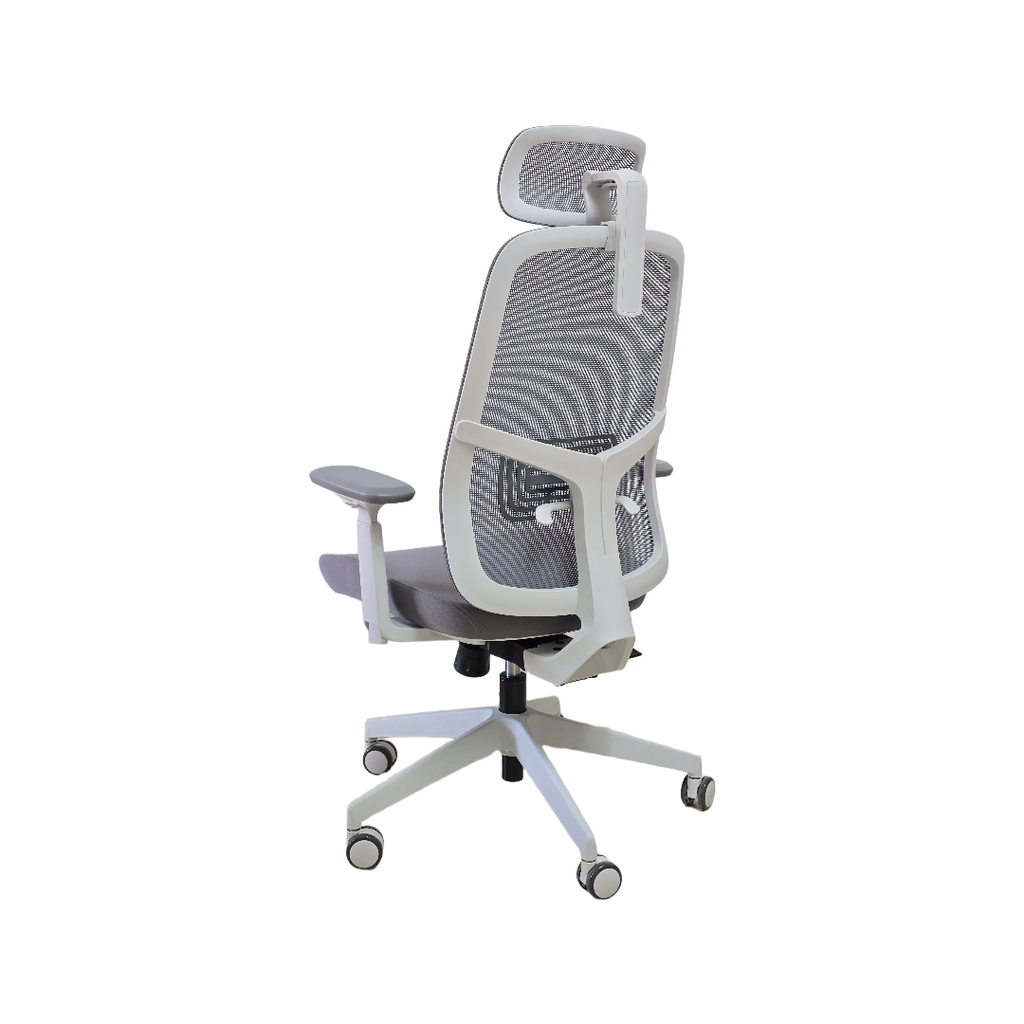 SILLON EJECUTIVO NEXA (F34) GRIS CLARO - MESH GRIS - TELA GRIS  